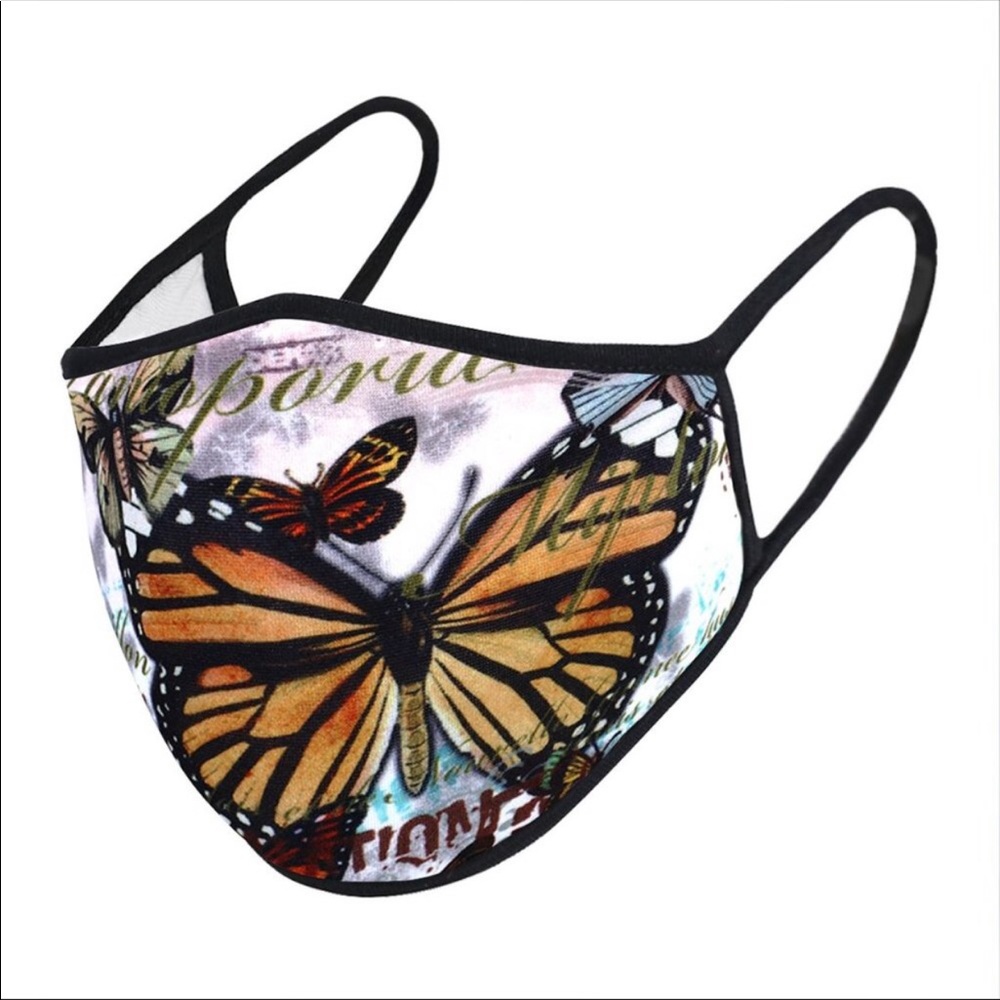 Monarch Butterfly Face Mask